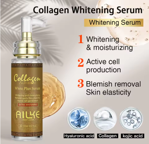 AILKE Brightening Serum, Hydrating Serum, Collagen & Glutathione
